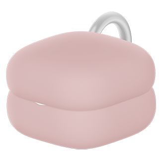 LinkBuds Fit 充電盒外加粉紅色保護套。