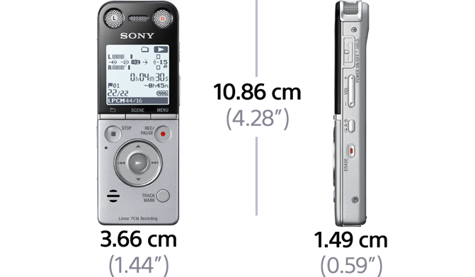 ICD-SX734 Specifications | Voice Recorders | Sony Taiwan